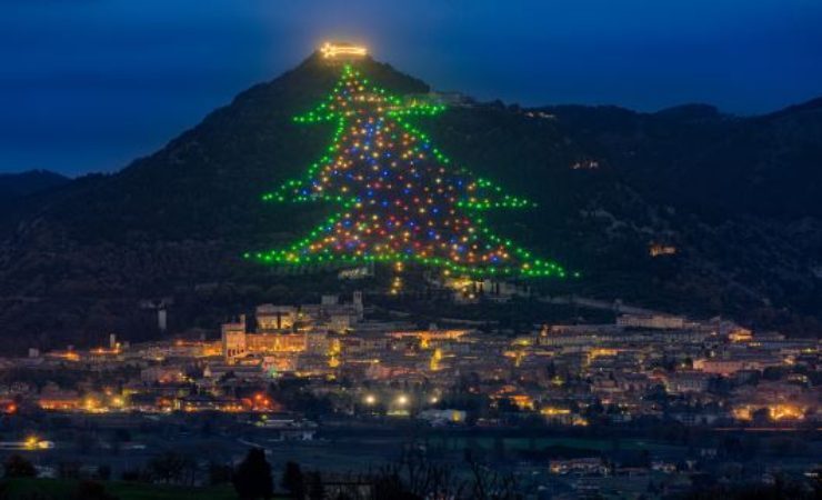 albero di natale gubbio 