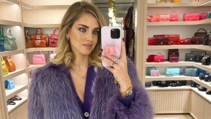 chiara ferragni cabina armadio casa