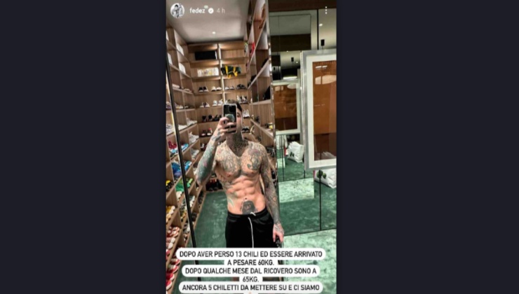 Quanti kg ha perso Fedez