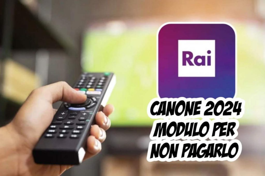 Canone Rai 2024 modulo e scadenza per l'esenzione