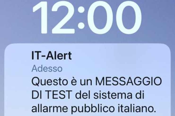 Alle 12 il nuovo test