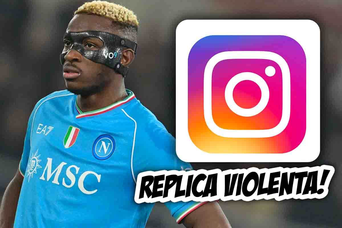 Victor Osimhen reazione Napoli