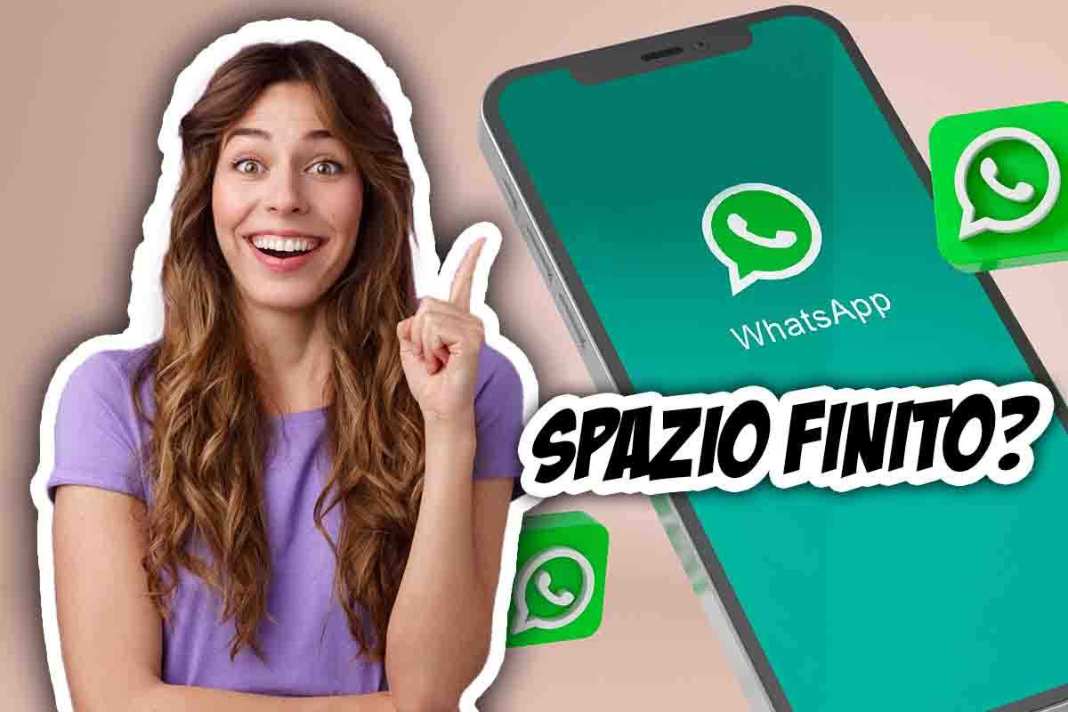 WhatsApp spazio archiviazione esaurito