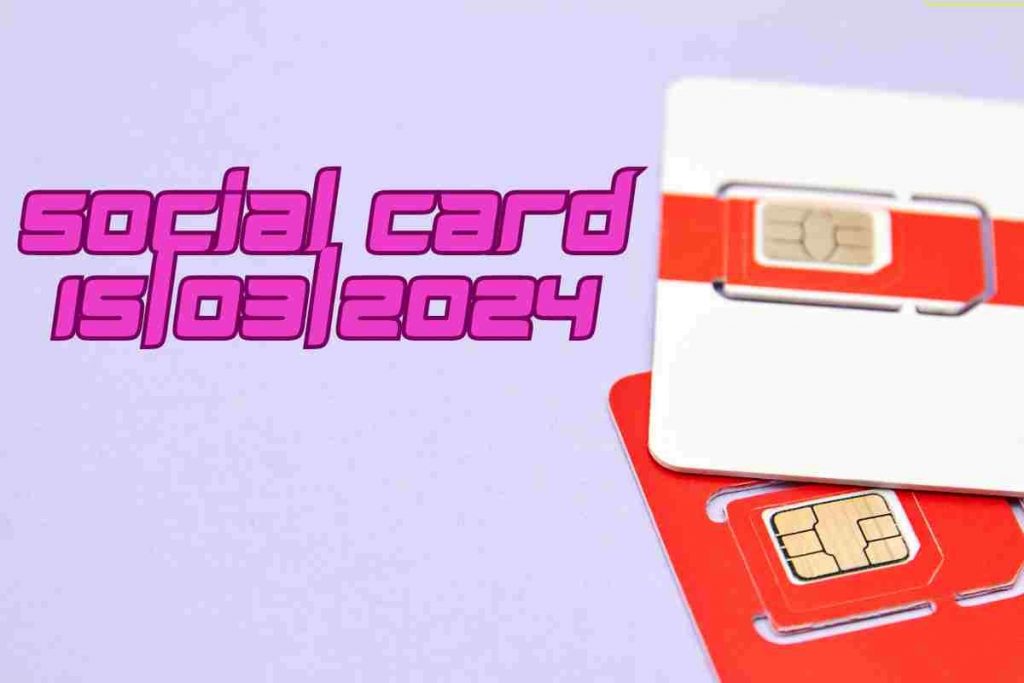 social card scadenza marzo