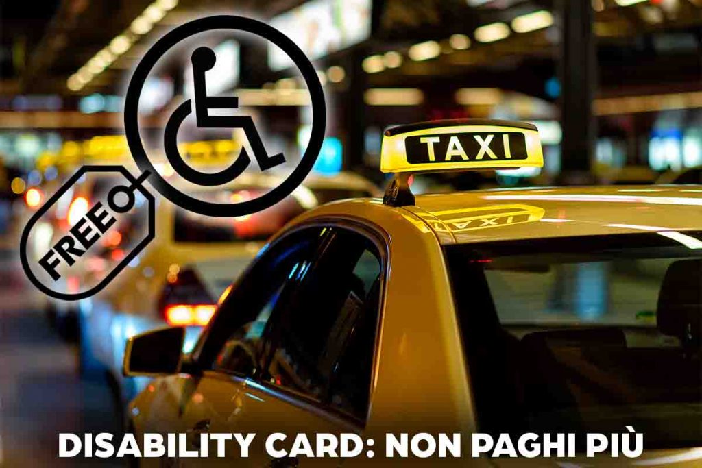 Agevolazioni disabili: corse in taxi gratis