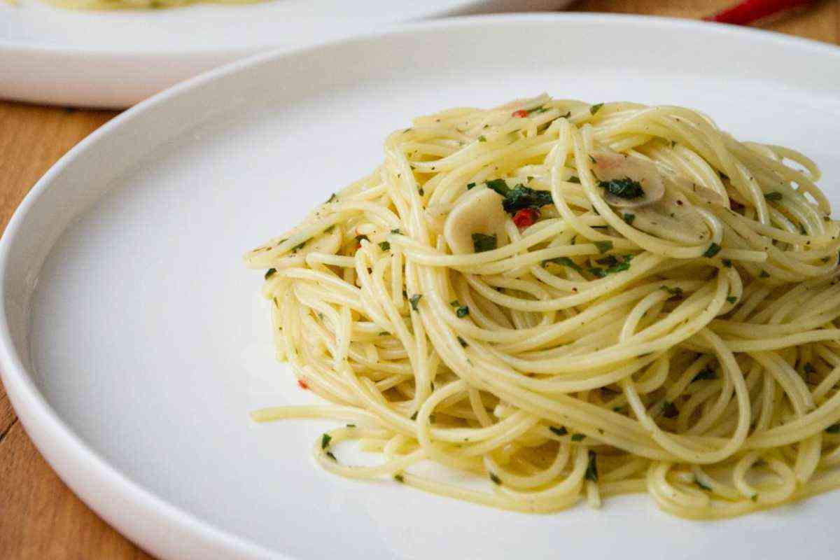 Spaghetti aglio olio Cannavacciuolo