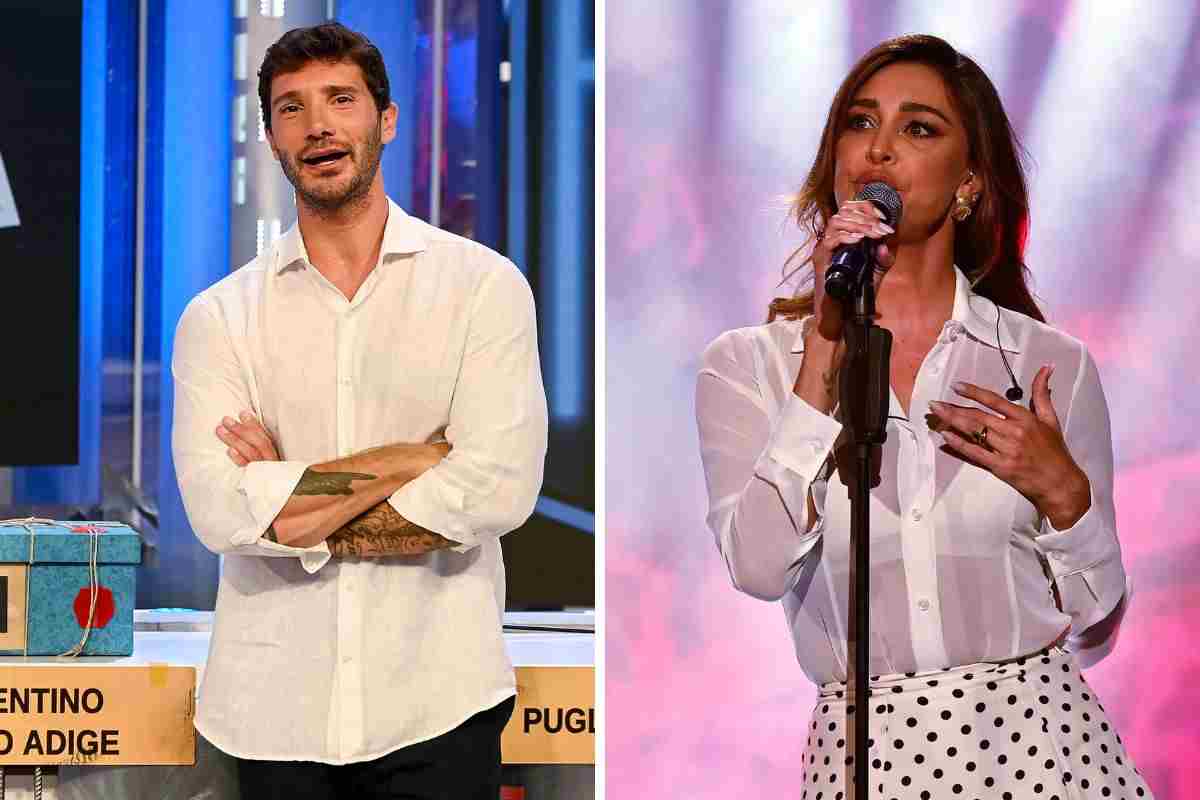 annuncio Belen Rodriguez mentre Stefano De Martino è in Tv