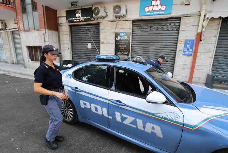 Una pattuglia della Polizia di Stato