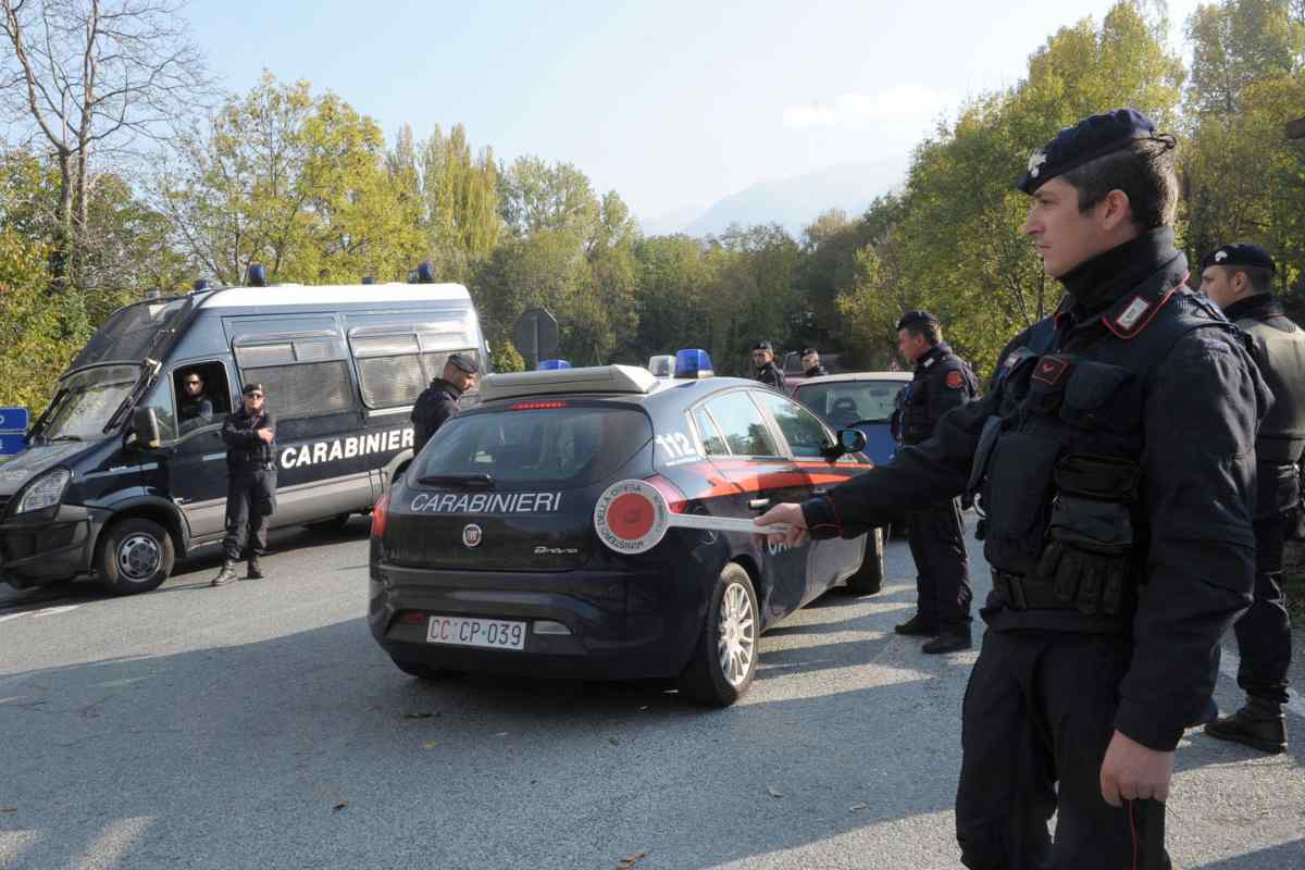 Posto di blocco Carabinieri