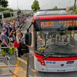 Autobus a Napoli alla fermata