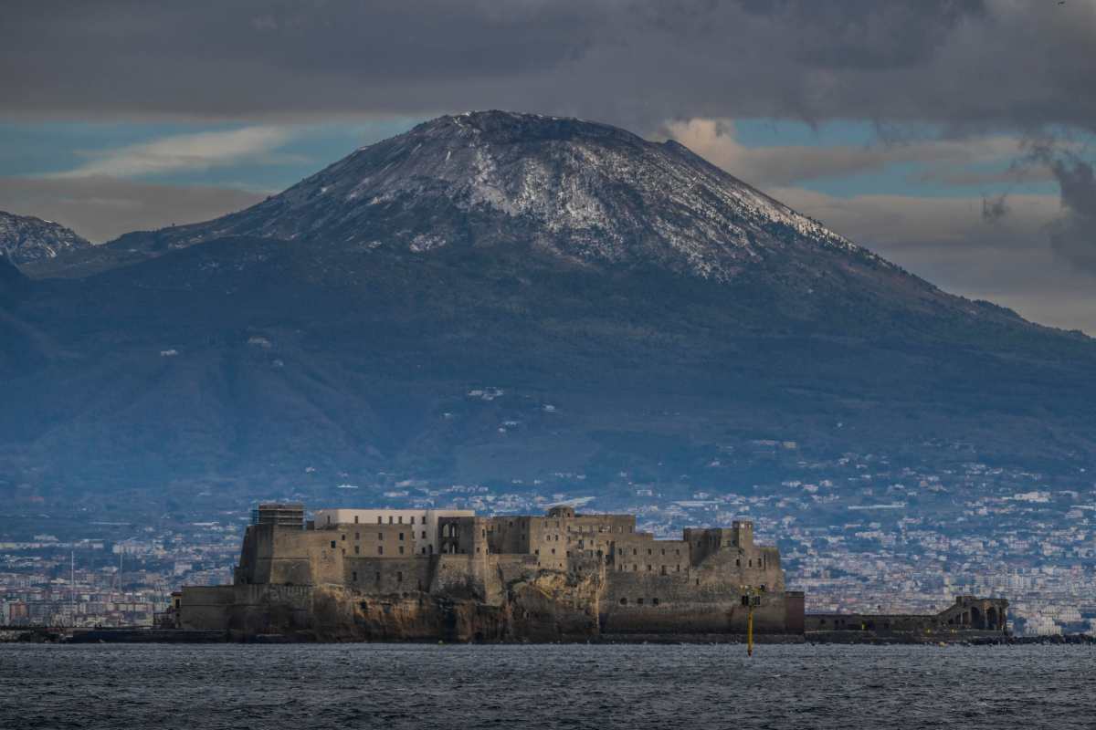 Panorama con il Vesuvio 