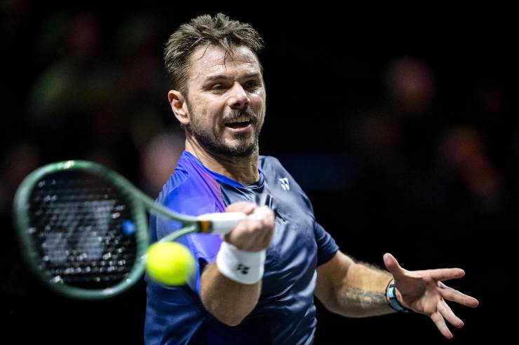 Stan Wawrinka in azione