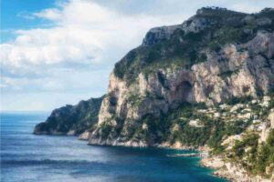 Anacapri, una delle spiagge bandiera blu in Campania