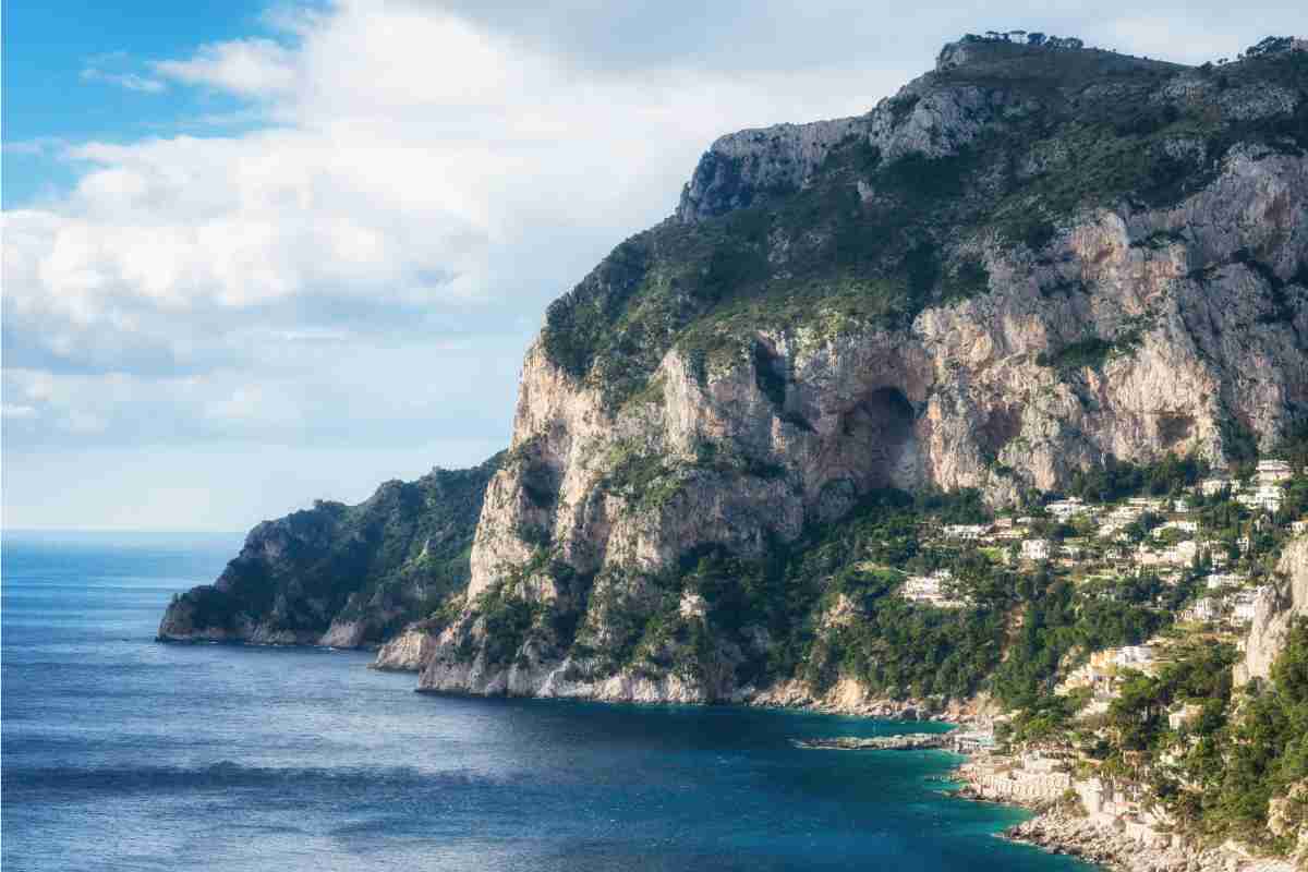 Anacapri, una delle spiagge bandiera blu in Campania