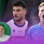 Giocatori e in basso a sinistra Antonio Papa caporedattore di Serieanews.com