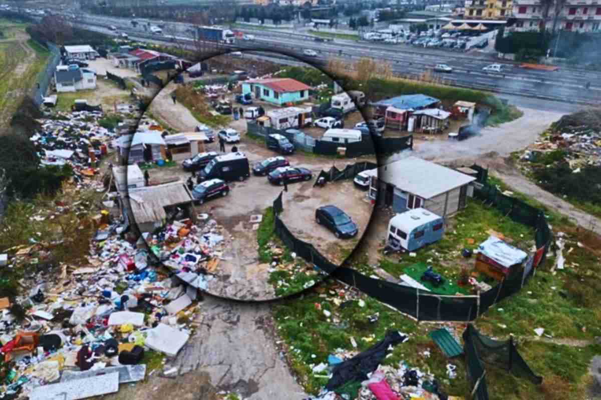 accampamento Rom di Napoli