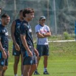 Allenamento del Napoli in corso