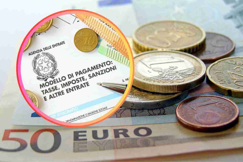 Soldi in euro ed un modello di pagamento
