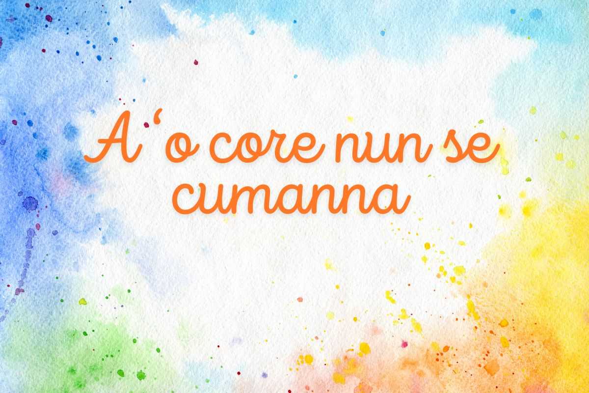 frase e colori su un foglio