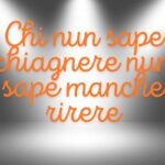 frase e luci sullo sfondo