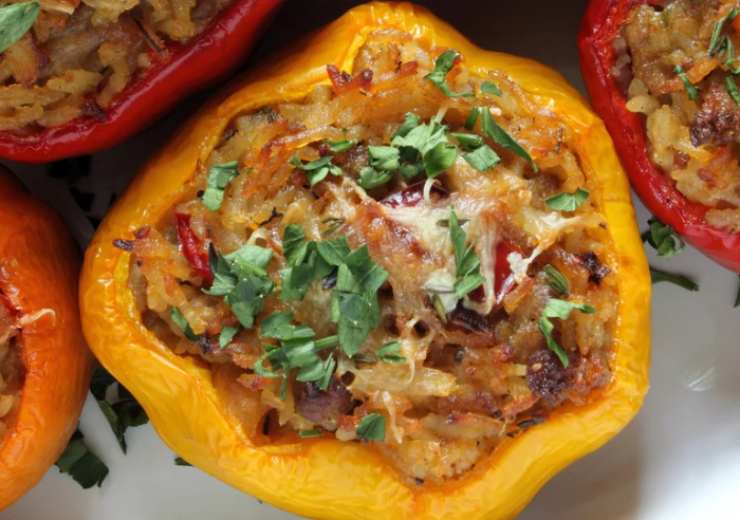 peperone imbottito al forno