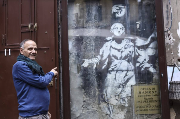 Agostino 'o pazzo da anziano