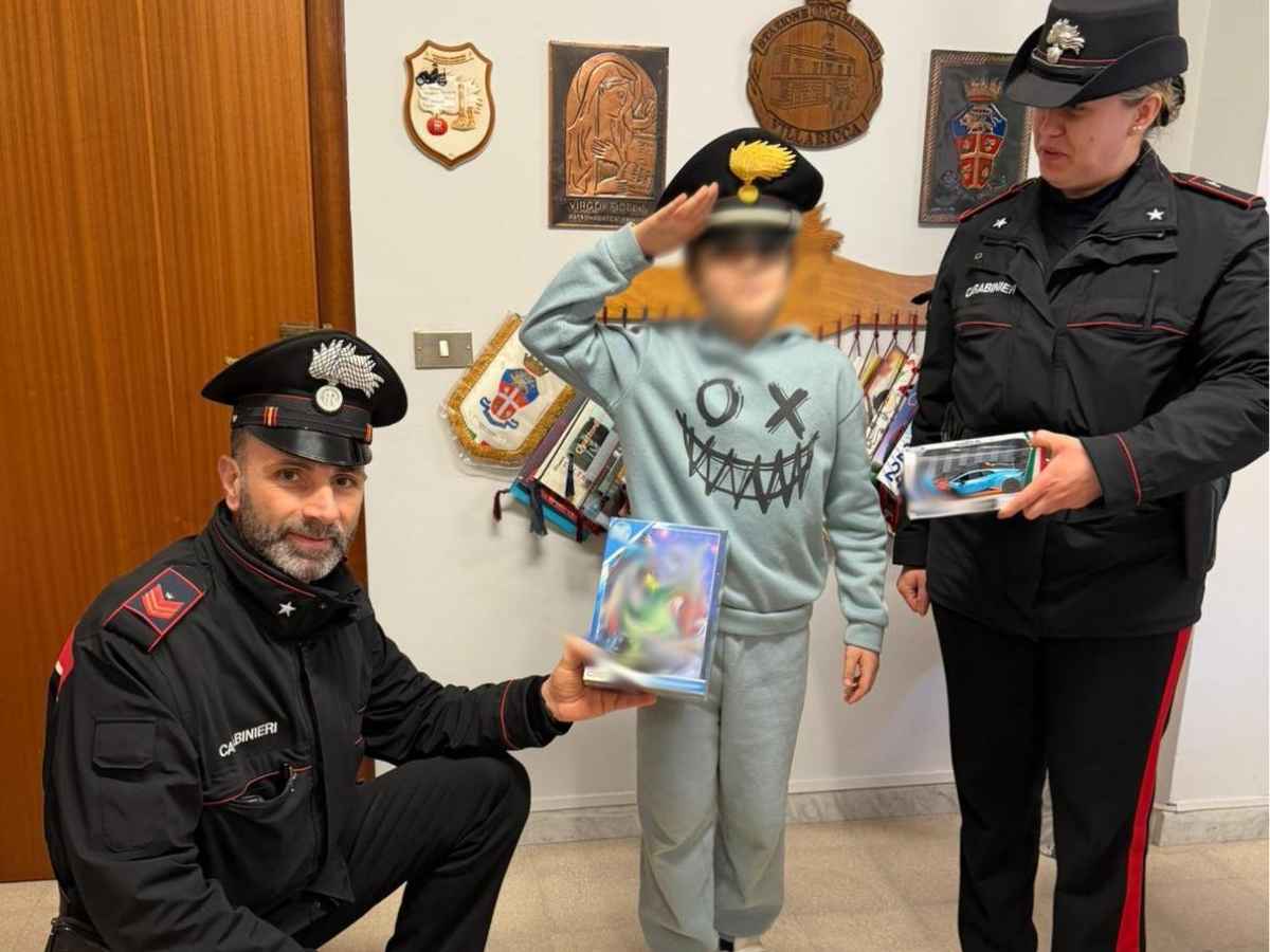 Alessio e i carabinieri di Mugnano