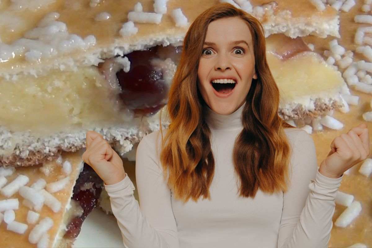 Dolce campano con crema e amarene