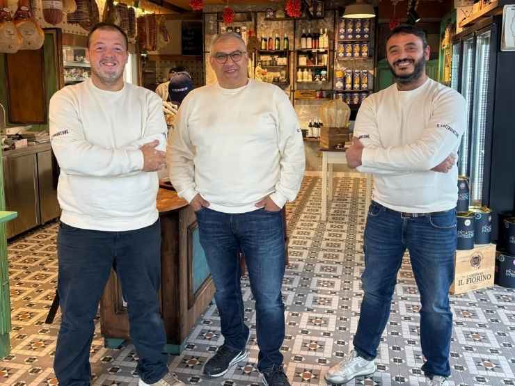 I tre soci della salumeria Il Tozzabancone