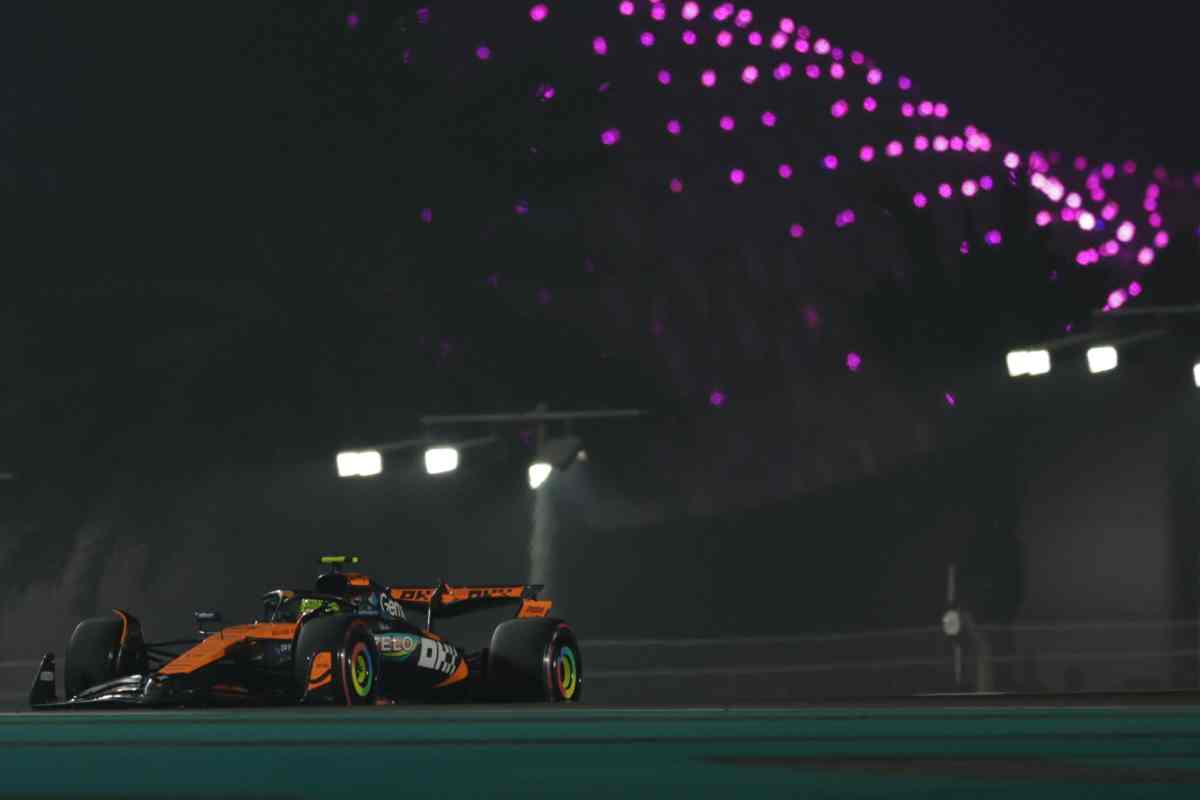 La McLaren di Lando Norris