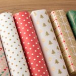 rotoli di carta regalo natalizia