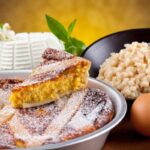 pastiera napoletana con fetta tagliata