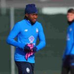 Ademola Lookman durante un allenamento con l'Atalanta