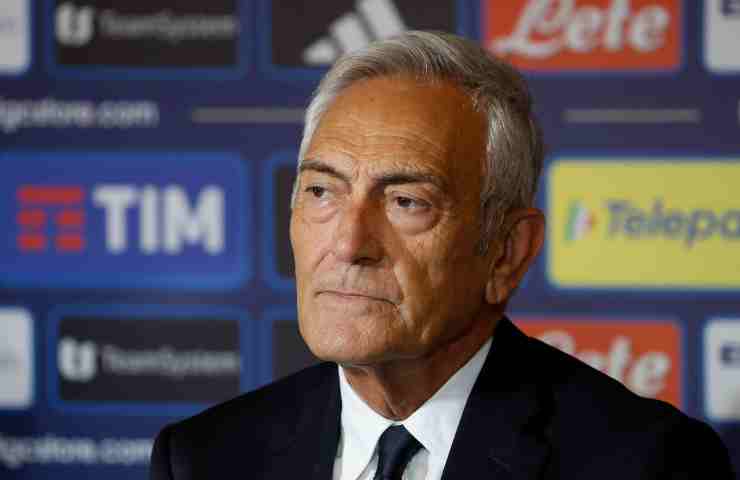 Il presidente della FIGC, Gabriele Gravina