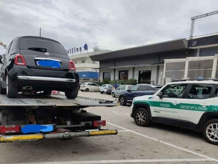Sequestro auto con targa straniera
