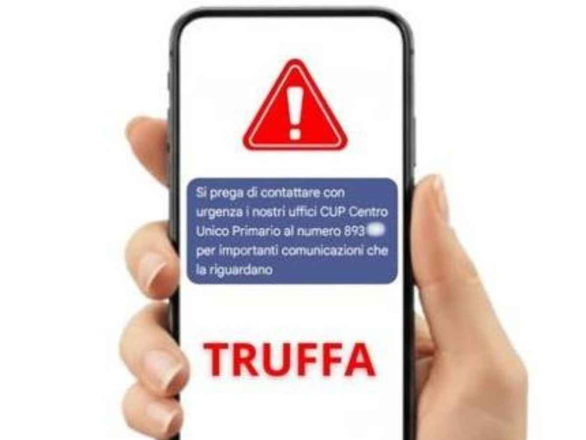 Tentativo di truffa smishing