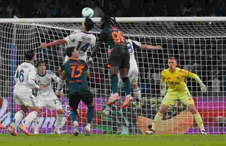 Un momento di Napoli-Como di campionato