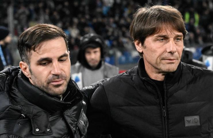 Cesc Fabregas ed Antonio Conte