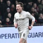 McTominay esulta dopo un gol segnato