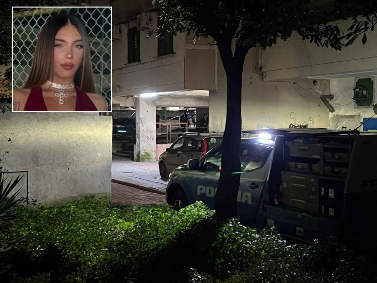 Ylenia Musella, sullo sfondo il luogo del delitto