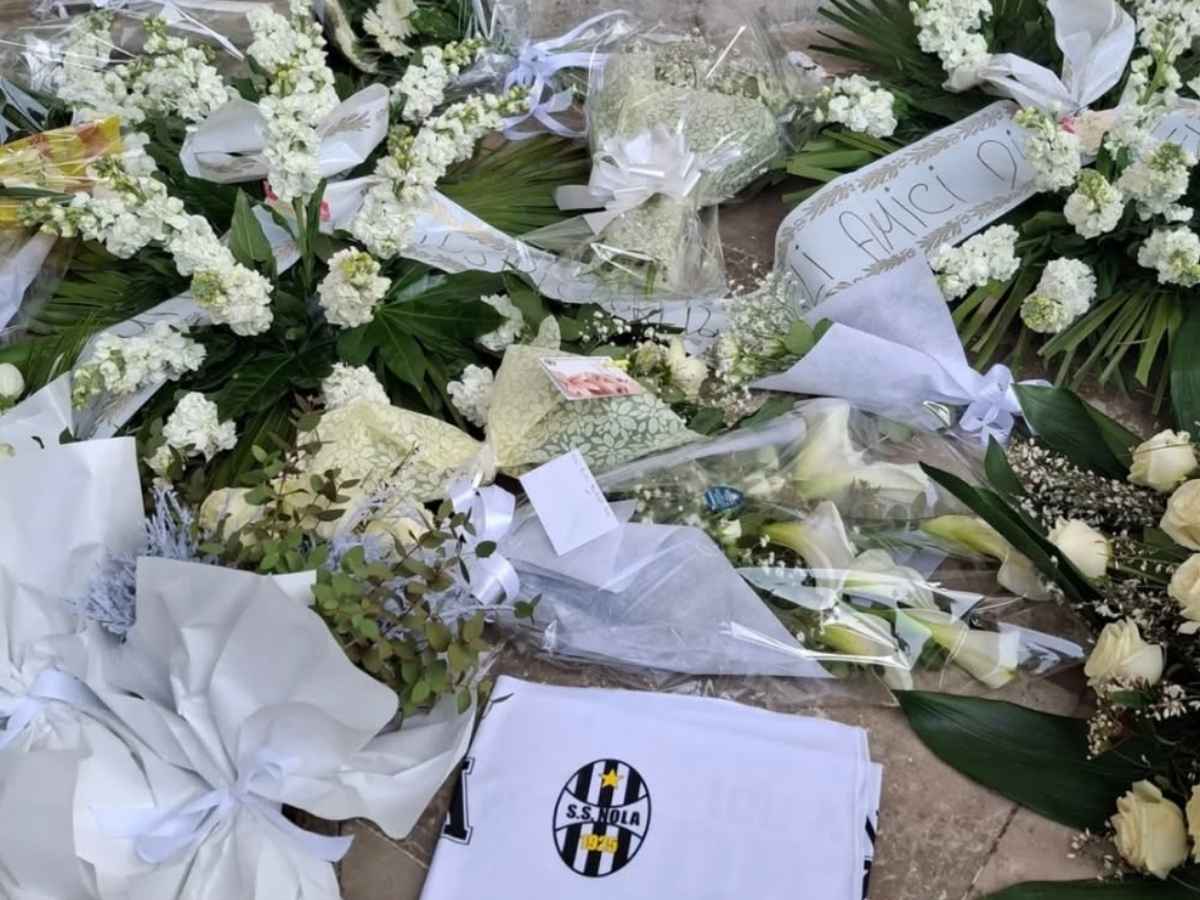 Fiori ai funerali di Domenico Caliendo