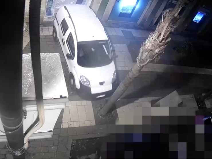 Un colpo ripreso dalle telelcamere