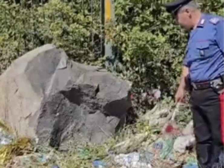 Il luogo dell'incidente a Boscotrecase