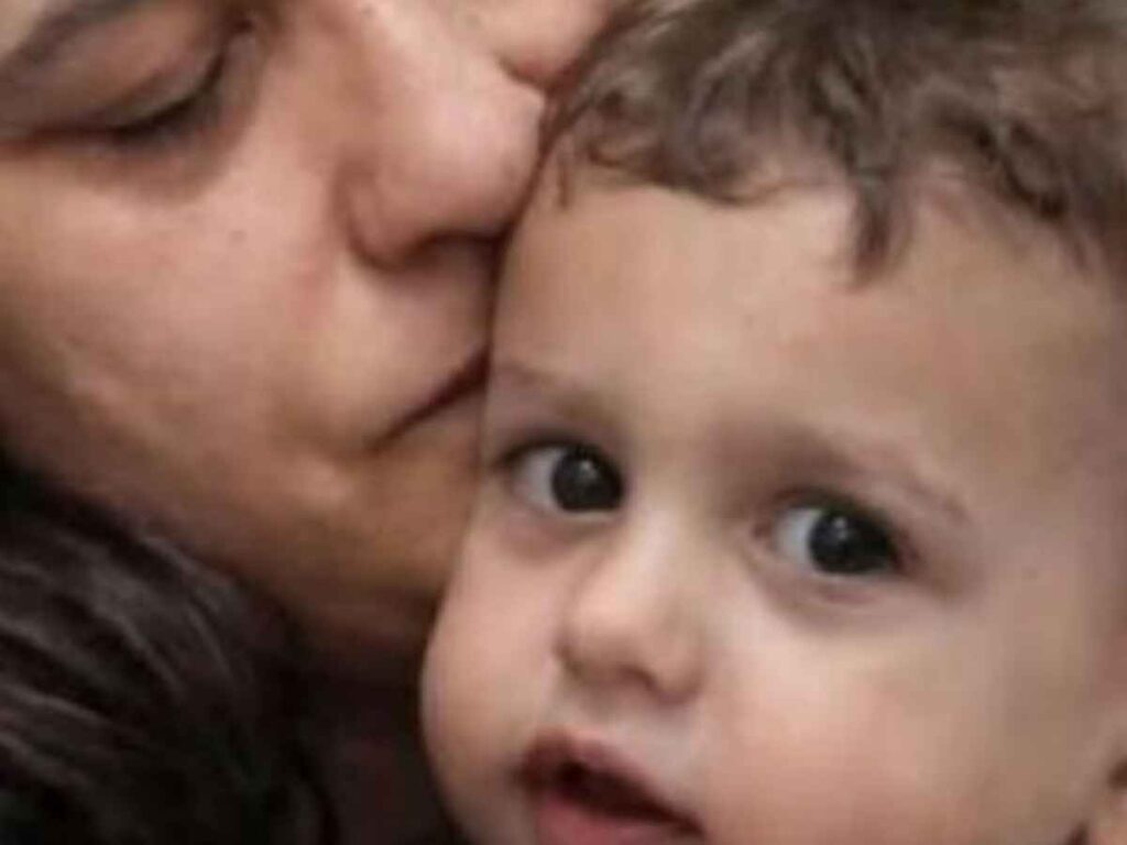 Mamma Patrizia e il piccolo Domenico