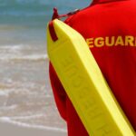 Bagnino salvataggio su spiaggia
